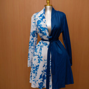 Royal Bloom Wrap Maxi Dress 