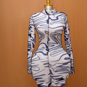 Monochrome Illusion Body Print