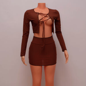 Saadie Sexy 2 Piece crop & mini skirt